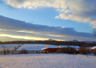 Winter Views from Piney Hill Bed & Breakfast and Cottages in Luray, VA