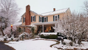 A Winter View of Piney Hill Bed & Breakfast in Luray, VA